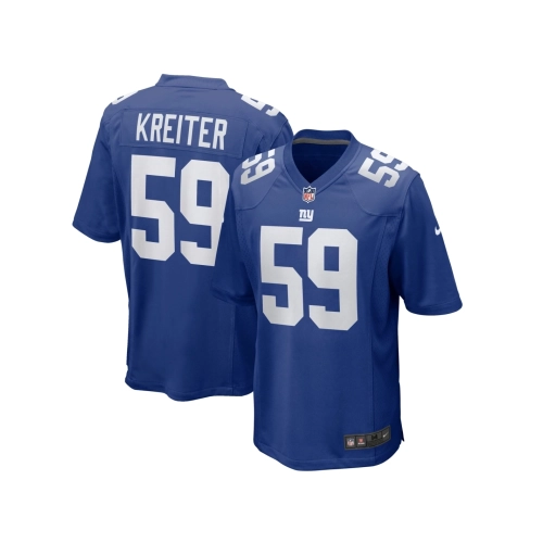 Mens New York Giants Casey Kreiter Royal Team Game Jersey