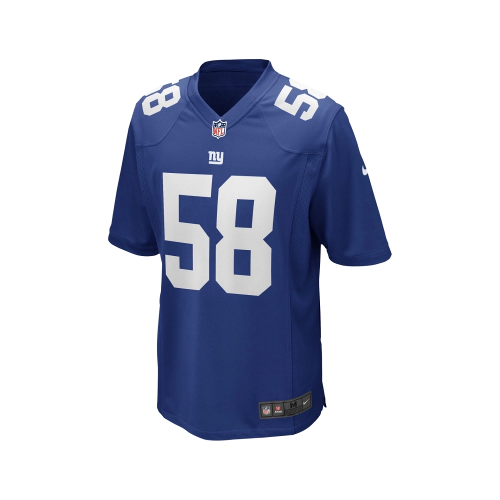 Mens New York Giants Carl Banks Royal Game Retired Player Jersey