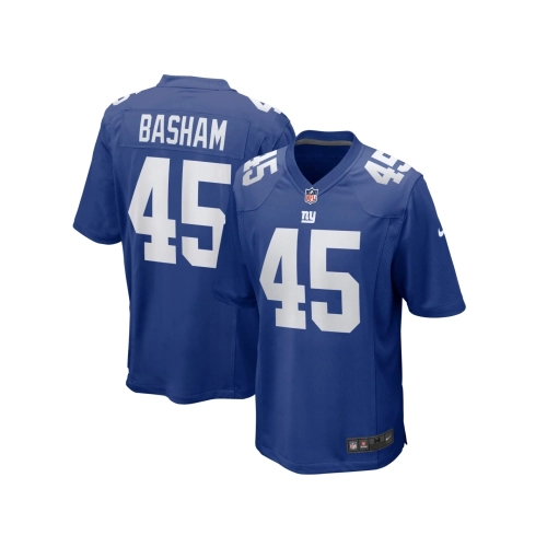 Mens New York Giants Boogie Basham Royal Game Jersey