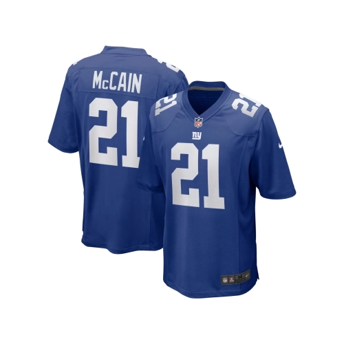 Mens New York Giants Bobby McCain Royal Game Player Jersey
