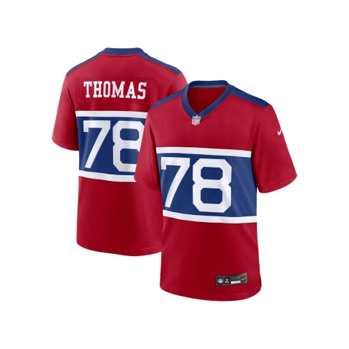 Mens New York Giants Andrew Thomas Century Red Alternate Player Game Jersey