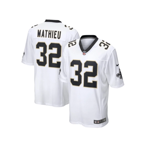 Mens New Orleans Saints Tyrann Mathieu White Game Jersey