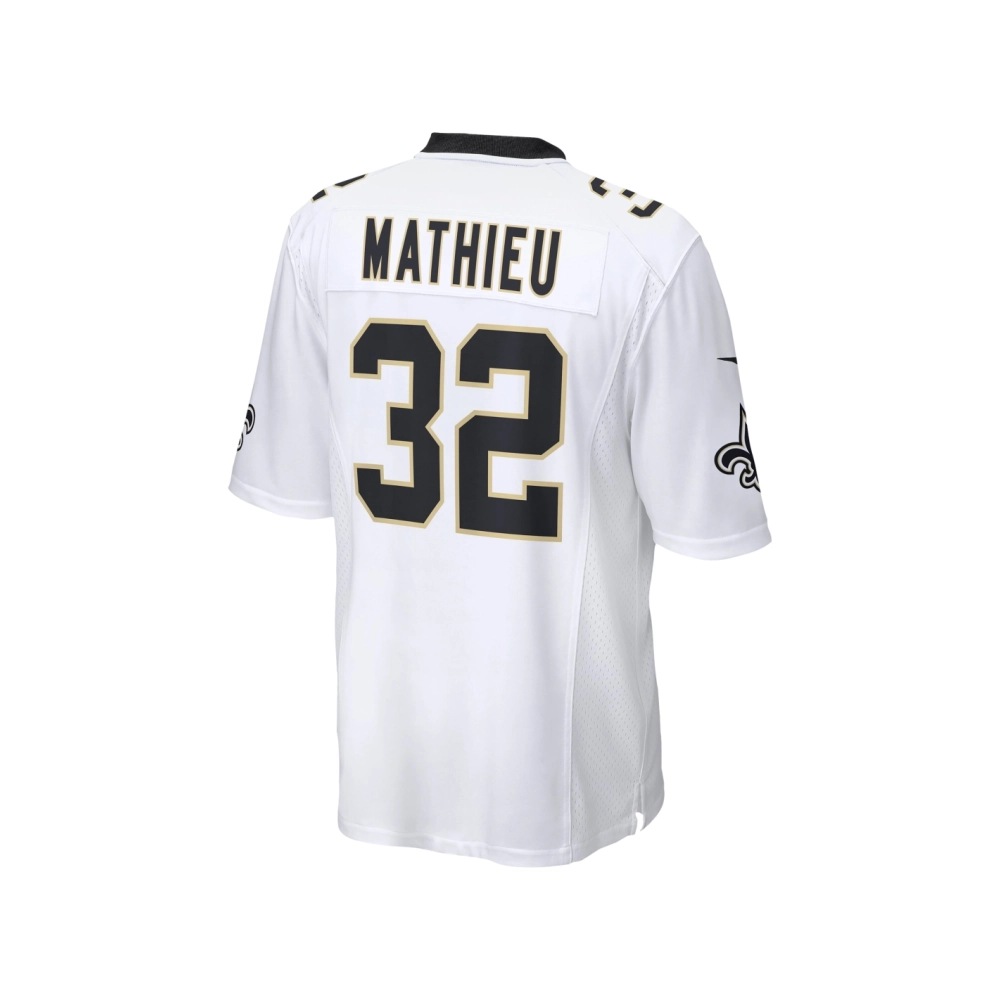 Mens New Orleans Saints Tyrann Mathieu White Game Jersey