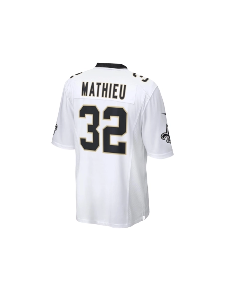 Mens New Orleans Saints Tyrann Mathieu White Game Jersey