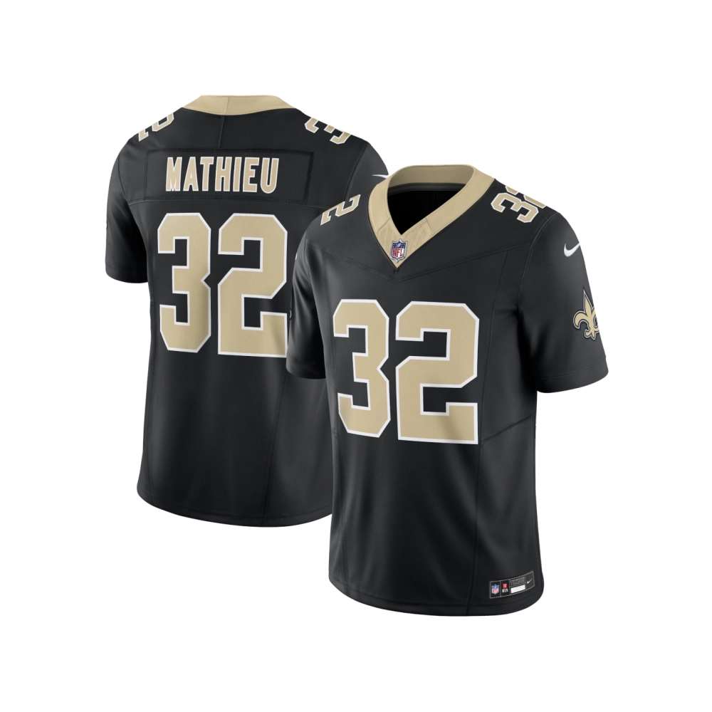 Mens New Orleans Saints Tyrann Mathieu Black Vapor F.U.S.E. Limited Jersey
