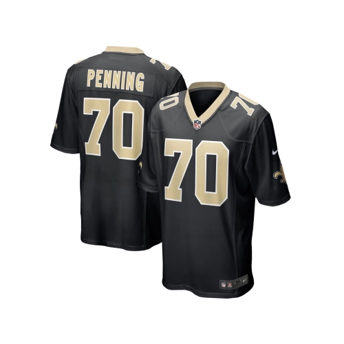 Mens New Orleans Saints Trevor Penning Black Game Player Jersey