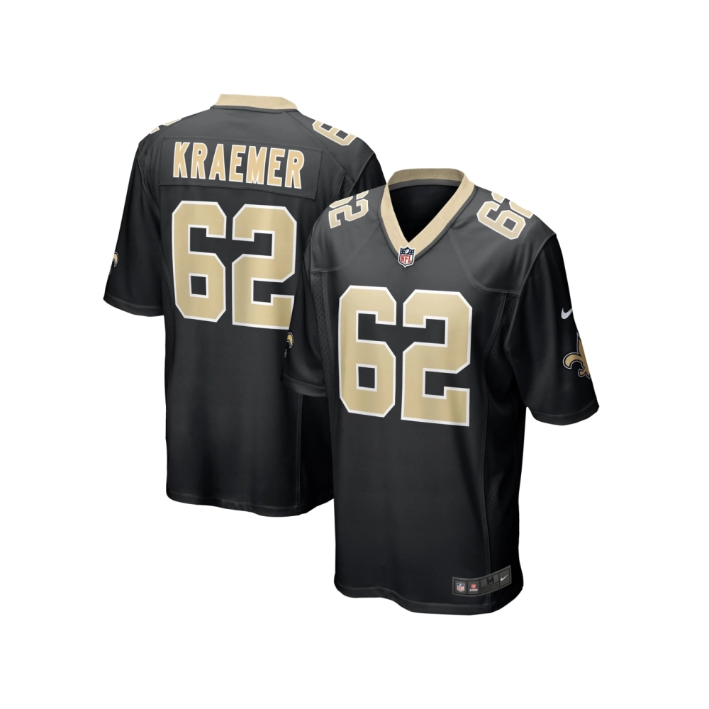 Mens New Orleans Saints Tommy Kraemer Black Team Game Jersey
