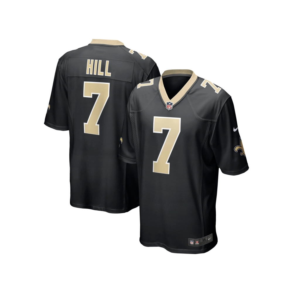 Mens New Orleans Saints Taysom Hill Black Game Jersey