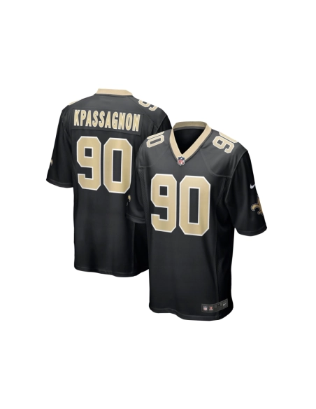 Mens New Orleans Saints Tanoh Kpassagnon Black Game Jersey