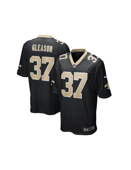 Mens New Orleans Saints Steve Gleason Black Game Retired Player Jersey