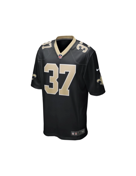 Mens New Orleans Saints Steve Gleason Black Game Retired Player Jersey