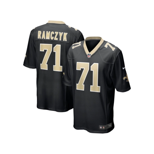 Mens New Orleans Saints Ryan Ramczyk Black Game Jersey