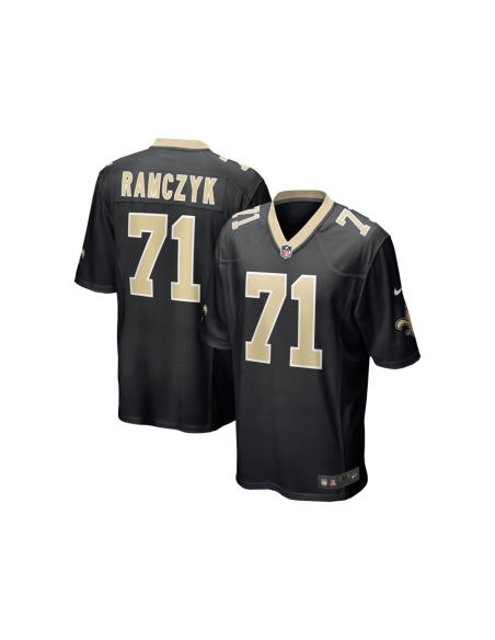 Mens New Orleans Saints Ryan Ramczyk Black Game Jersey