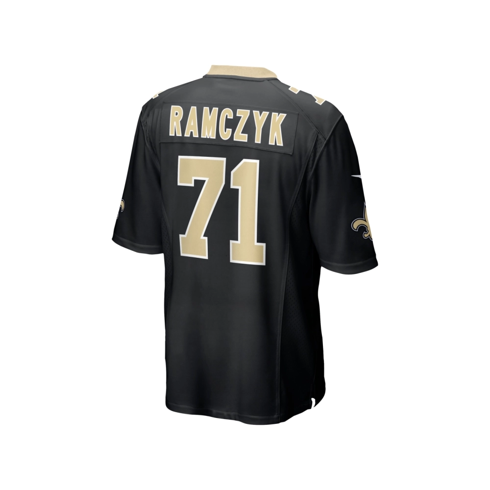 Mens New Orleans Saints Ryan Ramczyk Black Game Jersey