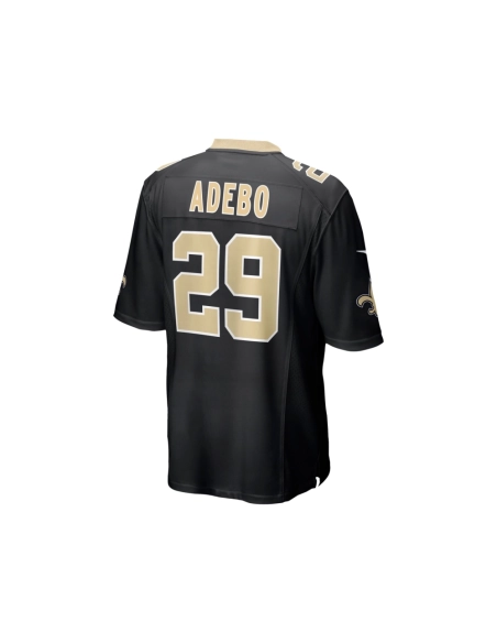Mens New Orleans Saints Paulson Adebo Black Game Jersey