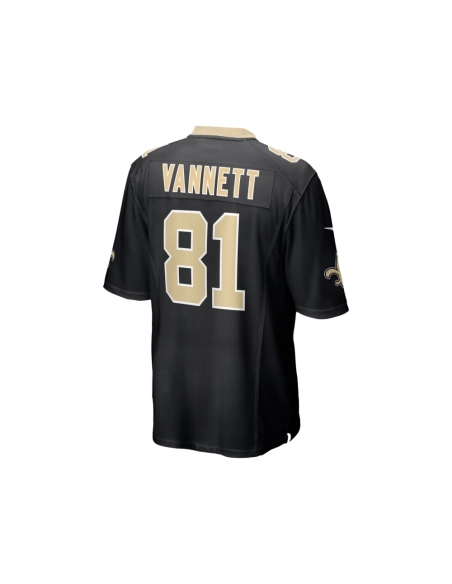 Mens New Orleans Saints Nick Vannett Black Game Jersey