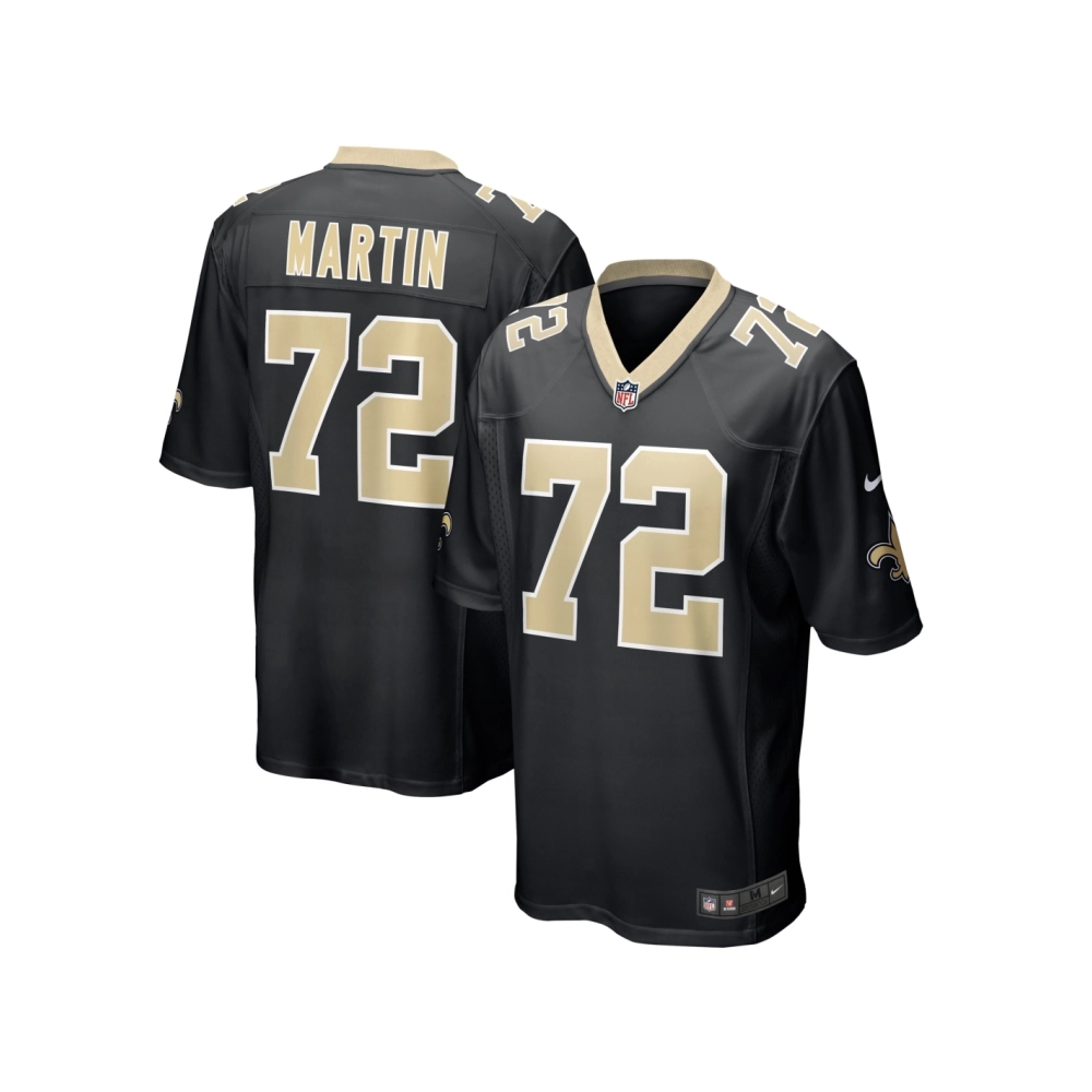 Mens New Orleans Saints Nick Martin Black Game Player Jersey