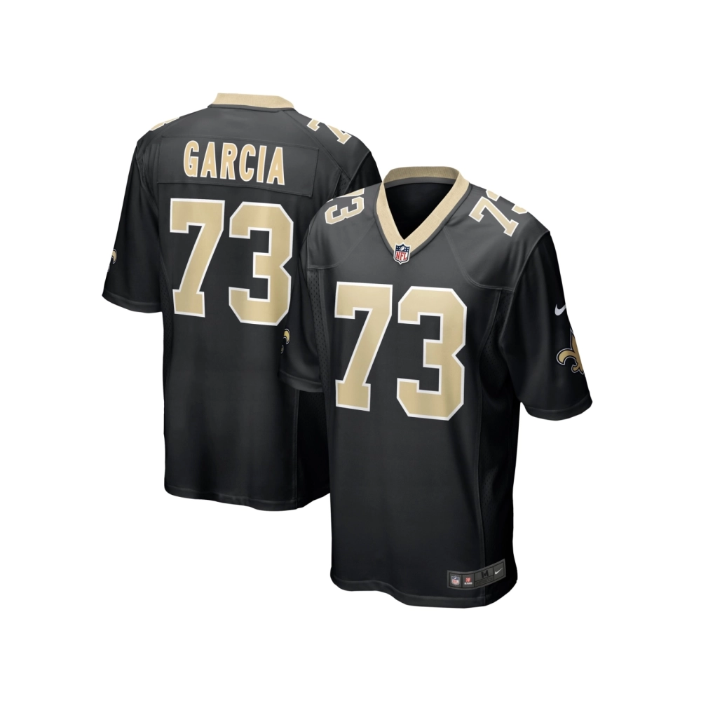 Mens New Orleans Saints Max Garcia Black Team Game Jersey