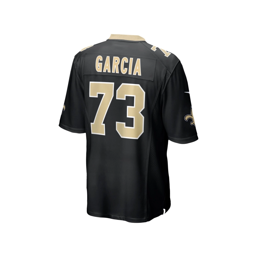 Mens New Orleans Saints Max Garcia Black Team Game Jersey