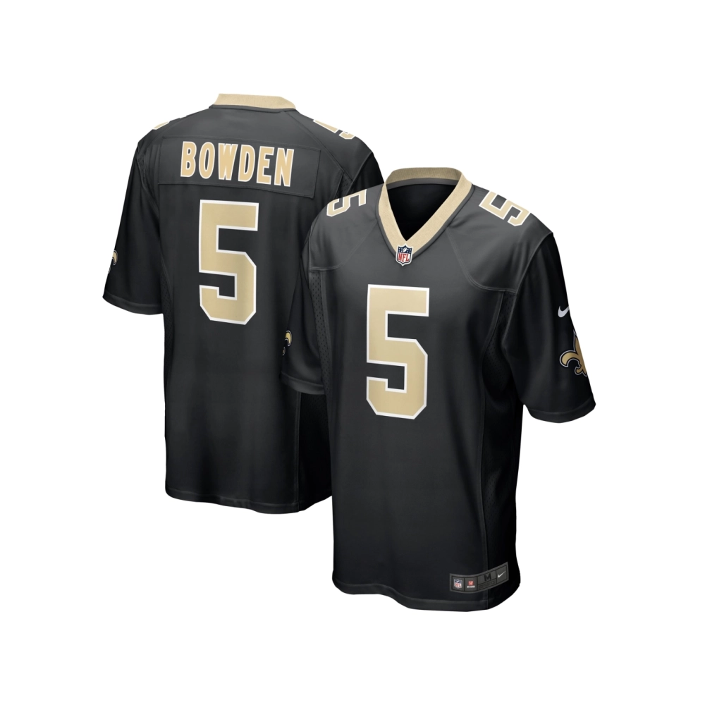 Mens New Orleans Saints Lynn Bowden Jr. Black Team Game Jersey