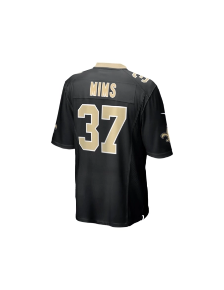 Mens New Orleans Saints Jordan Mims Black Team Game Jersey