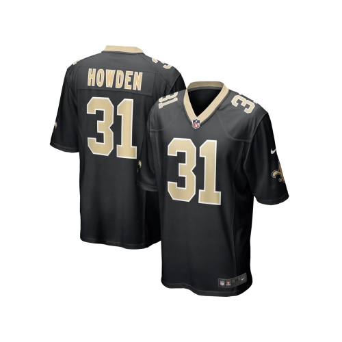 Mens New Orleans Saints Jordan Howden Black Team Game Jersey
