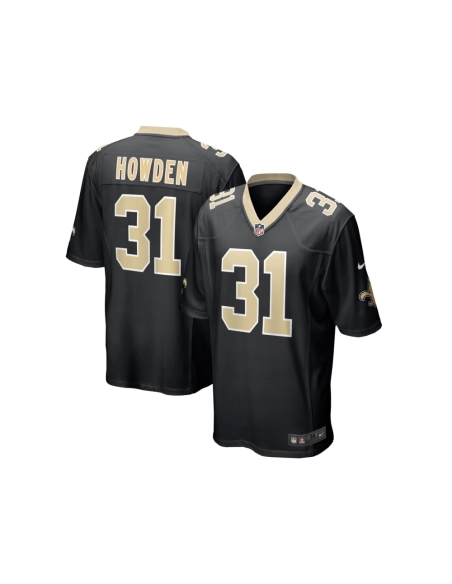 Mens New Orleans Saints Jordan Howden Black Team Game Jersey