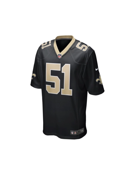 Mens New Orleans Saints Jonathan Vilma Black Game Retired Player Jersey