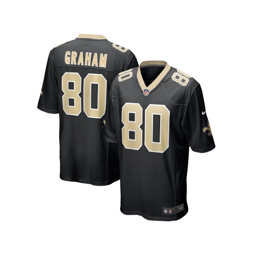 Mens New Orleans Saints Jimmy Graham Black Team Game Jersey