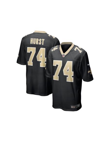 Mens New Orleans Saints James Hurst Black Game Jersey
