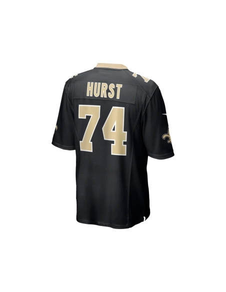 Mens New Orleans Saints James Hurst Black Game Jersey