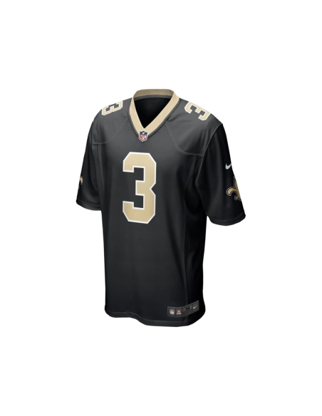 Mens New Orleans Saints Jake Haener Black Team Game Jersey