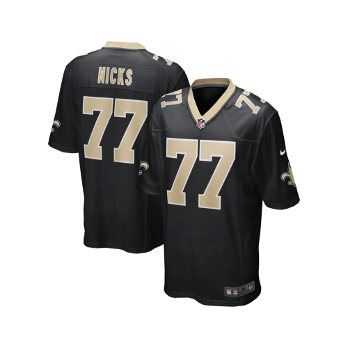 Mens New Orleans Saints Carl Nicks Black Game Retired Player Jersey