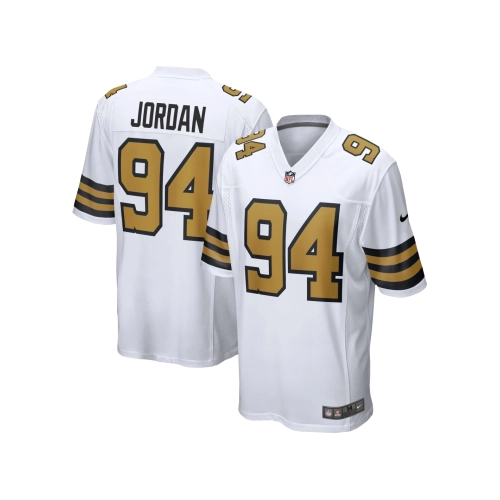 Mens New Orleans Saints Cameron Jordan White Alternate Game Jersey