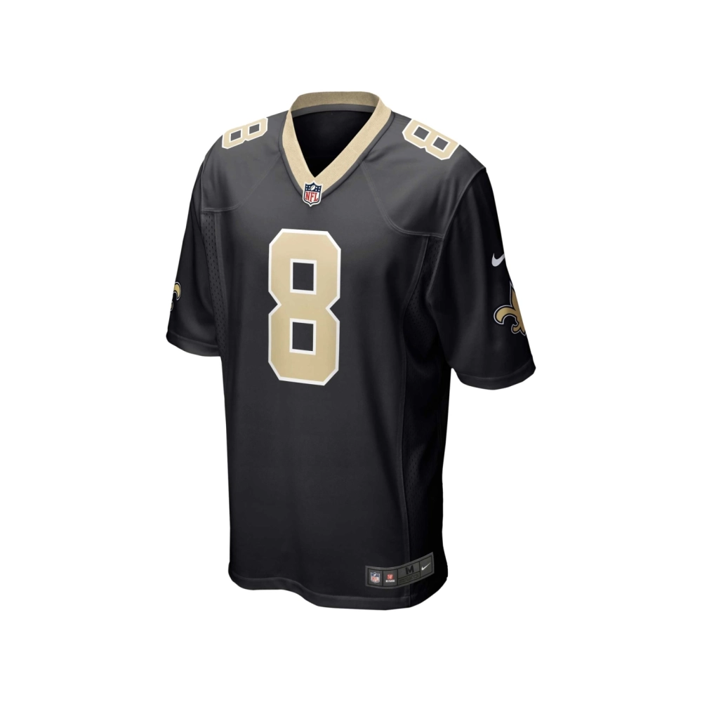 Mens New Orleans Saints Archie Manning Black Retired Player Game Jersey
