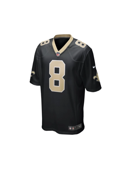 Mens New Orleans Saints Archie Manning Black Game Retired Player Jersey