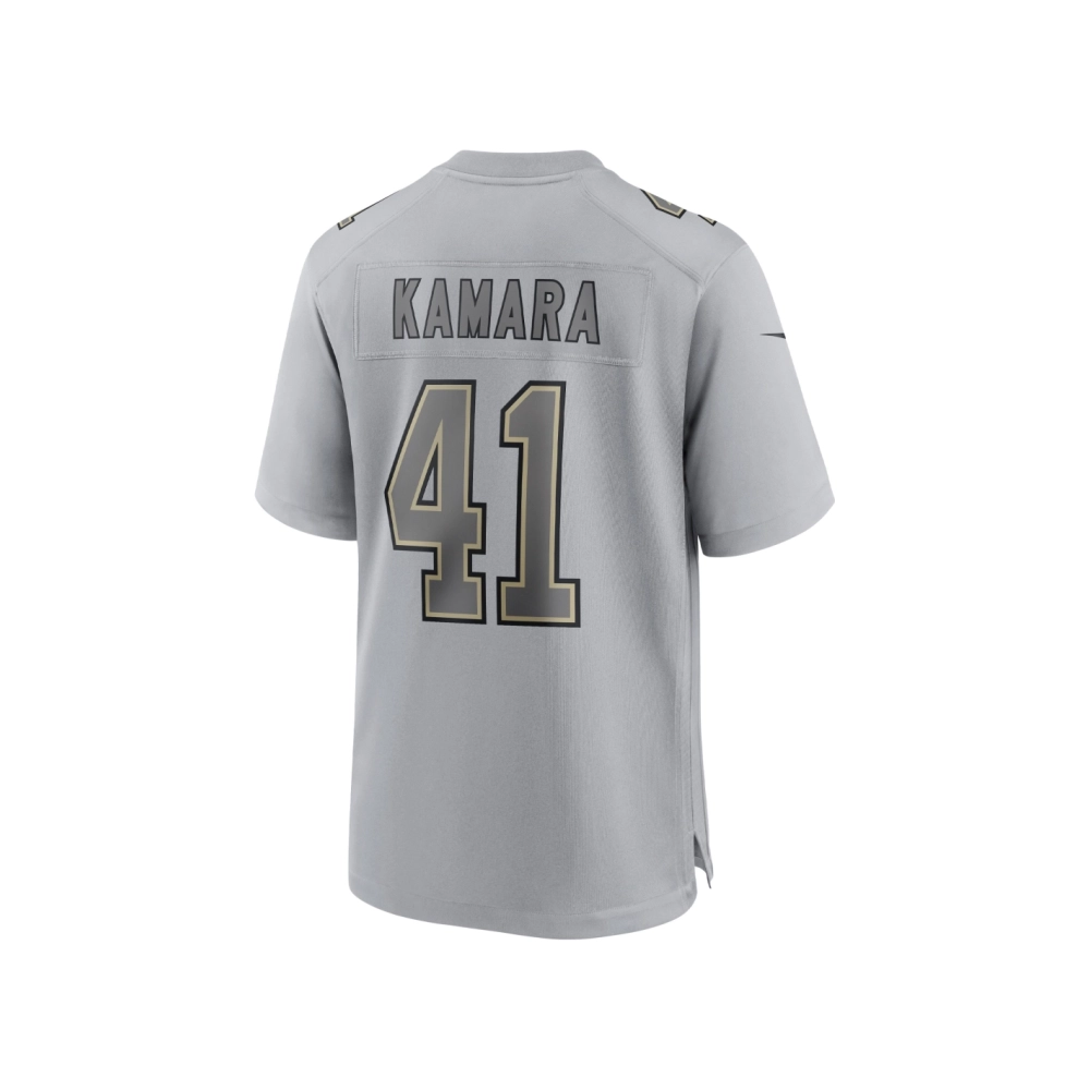 Mens New Orleans Saints Alvin Kamara Gray Atmosphere Fashion Game Jersey