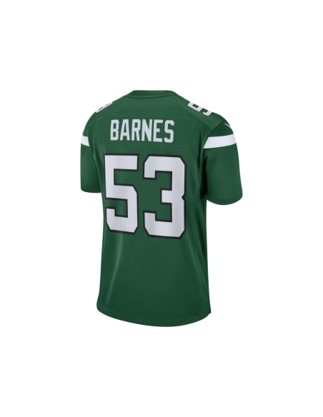 Mens New York Jets Zaire Barnes Gotham Green Game Jersey
