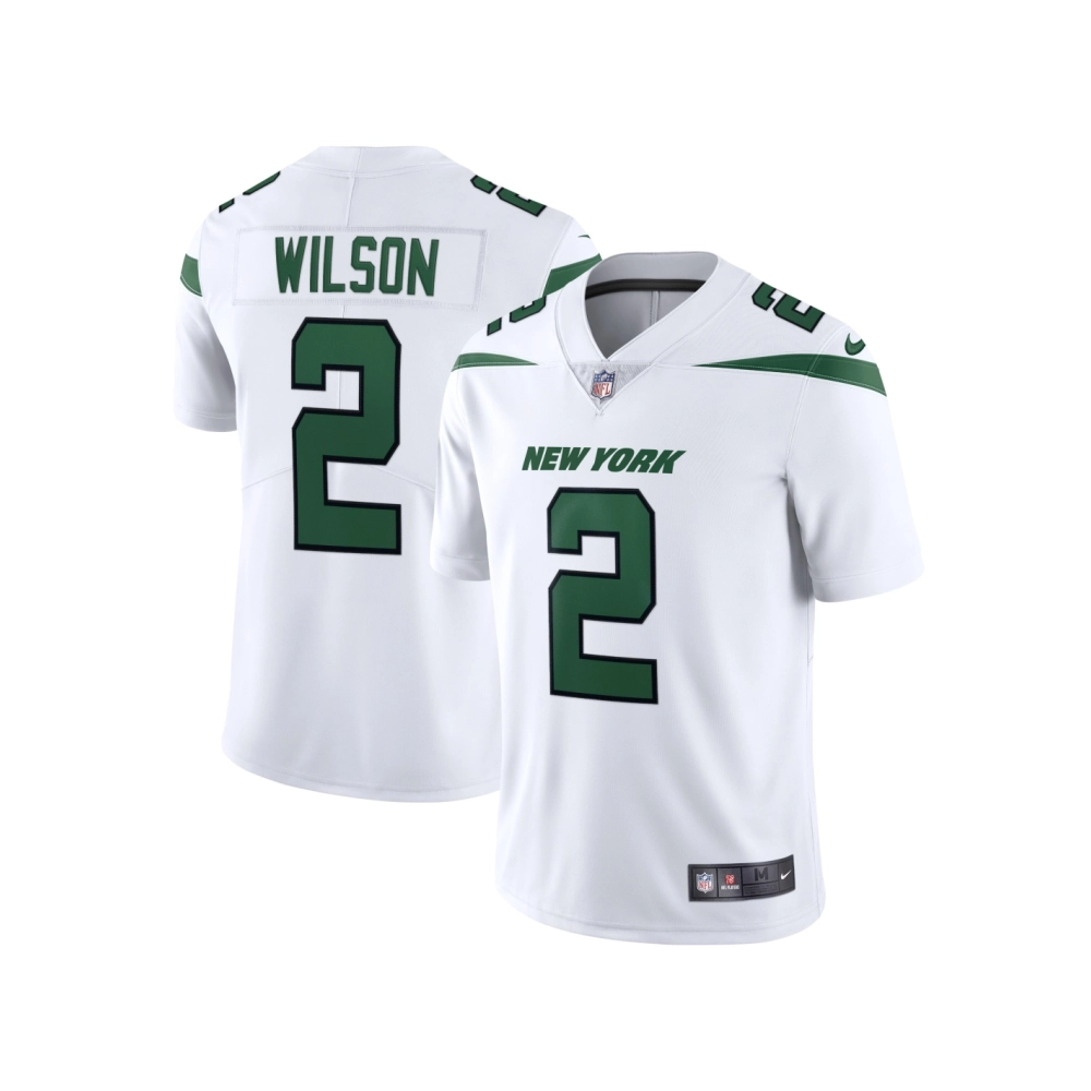 Mens New York Jets Zach Wilson Spotlight White Vapor Limited Jersey