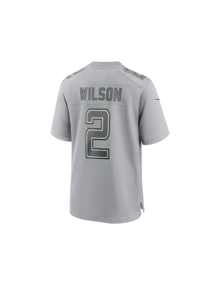 Mens New York Jets Zach Wilson Gray Atmosphere Fashion Game Jersey