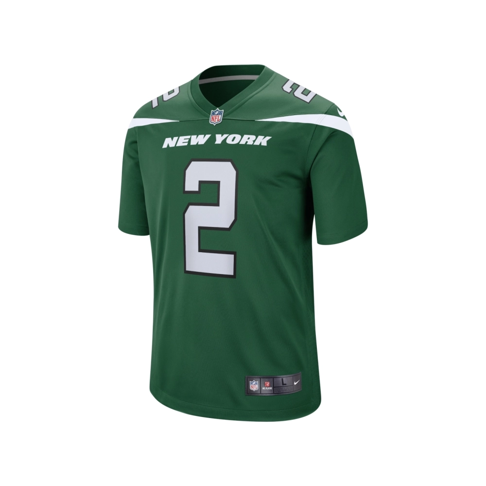 Mens New York Jets Zach Wilson Gotham Green Game Jersey