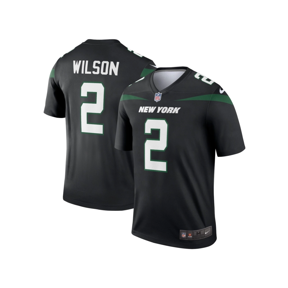 Mens New York Jets Zach Wilson Black Legend Jersey