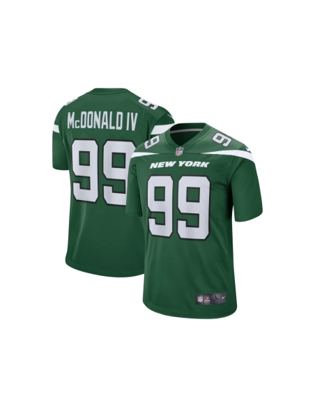 Mens New York Jets Will McDonald IV Gotham Green 2023 NFL Draft First Round Pick Game Jersey