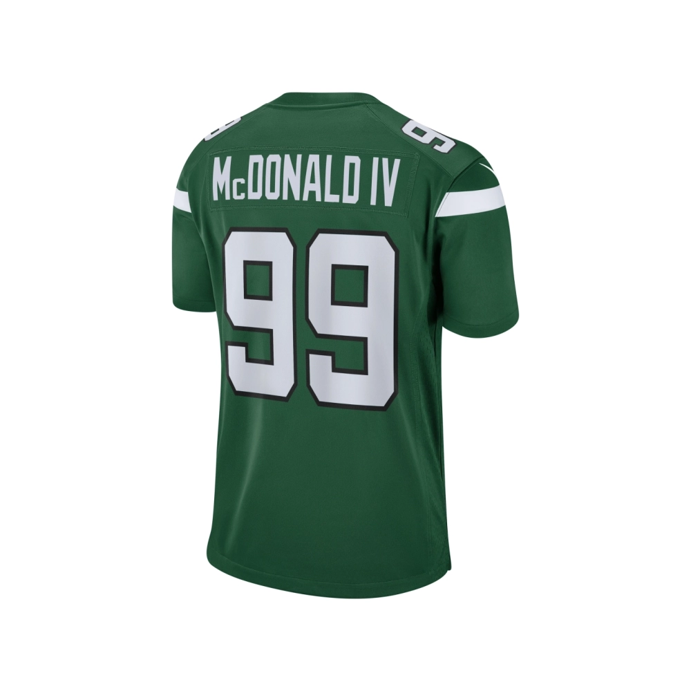 Mens New York Jets Will McDonald IV Gotham Green 2023 NFL Draft First Round Pick Game Jersey