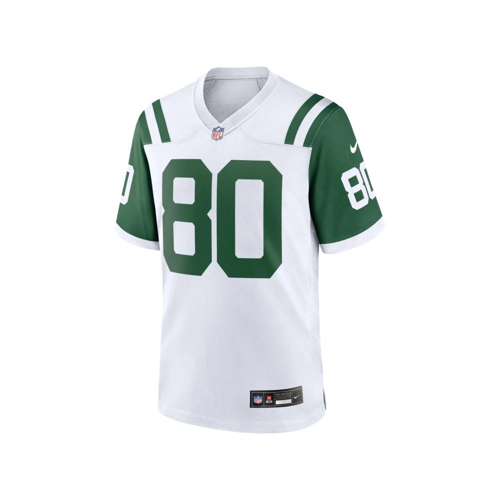Mens New York Jets Wayne Chrebet White Classic Alternate Retired Player Game Jersey