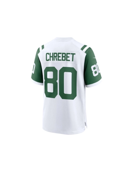 Mens New York Jets Wayne Chrebet White Classic Alternate Retired Player Game Jersey