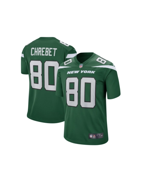Mens New York Jets Wayne Chrebet Gotham Green Game Retired Player Jersey
