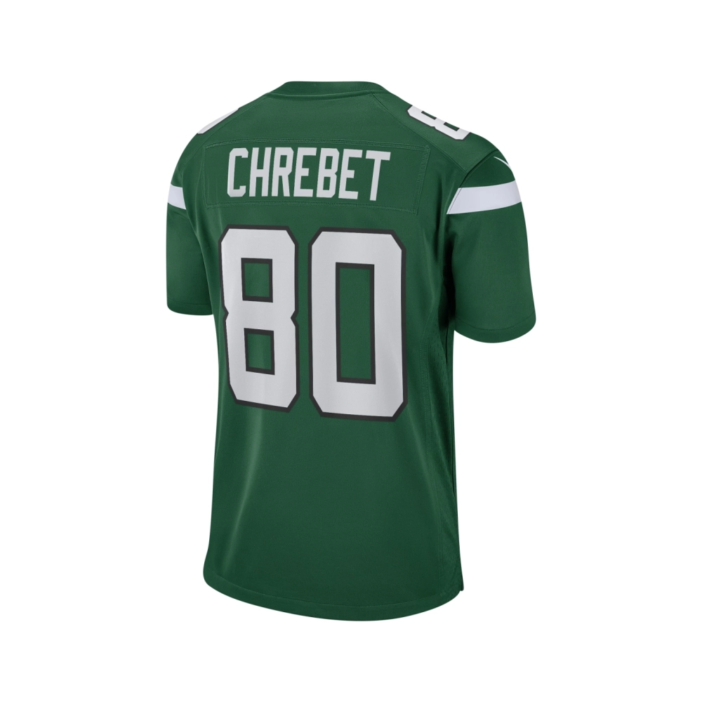 Mens New York Jets Wayne Chrebet Gotham Green Game Retired Player Jersey