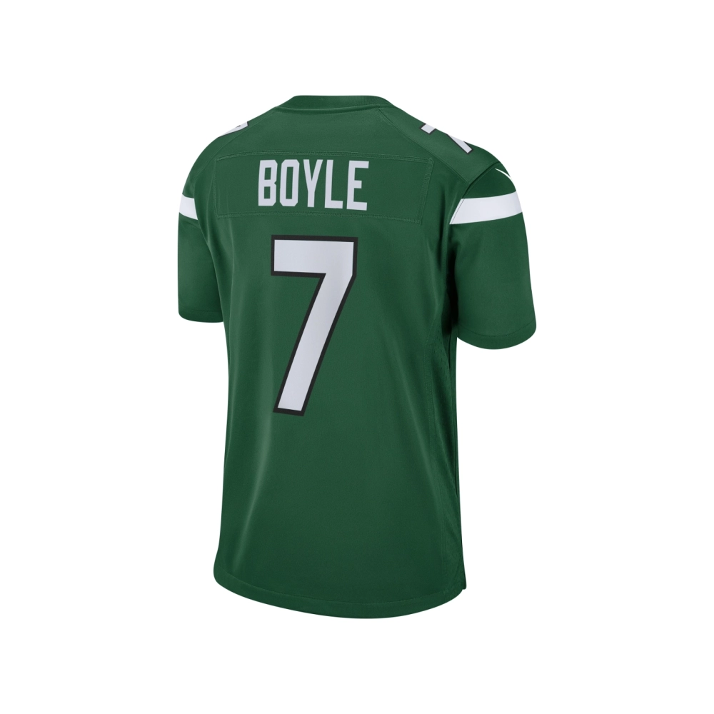 Mens New York Jets Tim Boyle Gotham Green Game Jersey