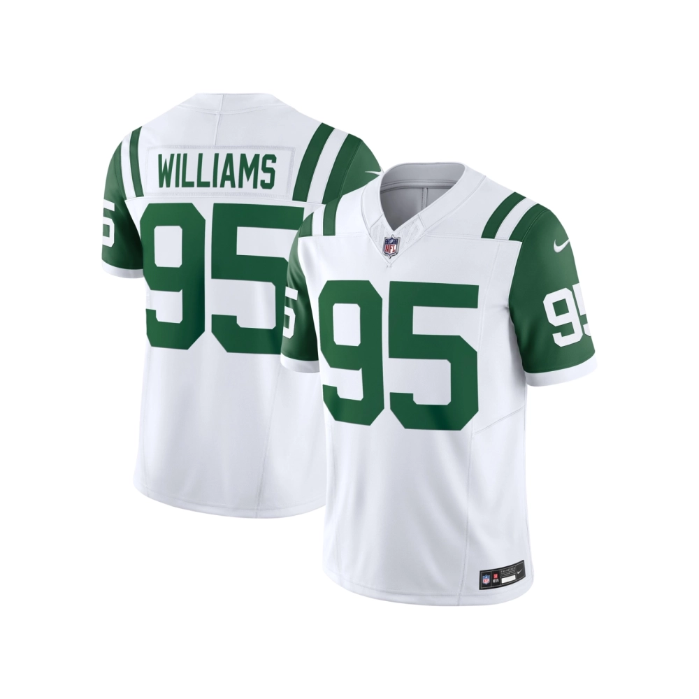 Mens New York Jets Quinnen Williams White Classic Alternate Vapor F.U.S.E. Limited Jersey